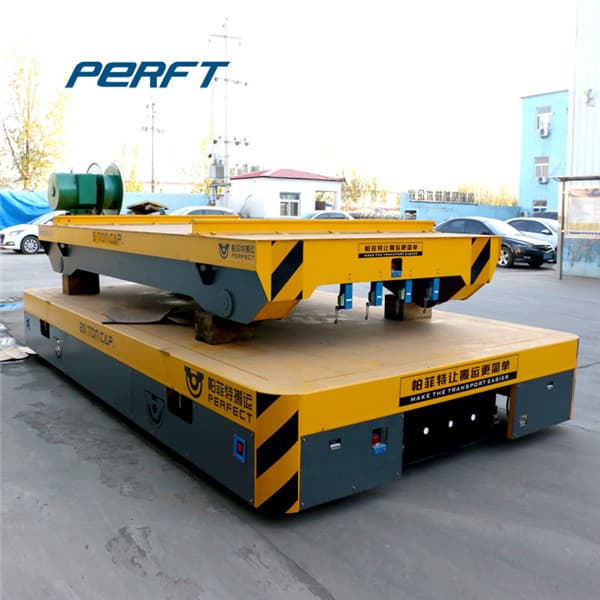 electric flat cart with flat steel deck 90t